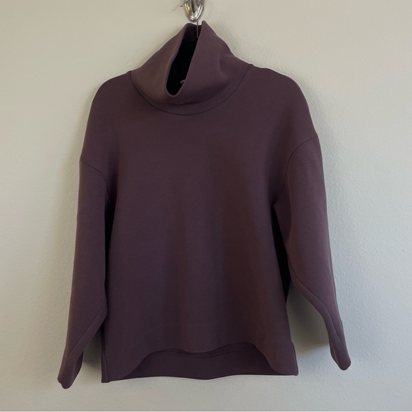 COS Purple Roll Neck Scuba Top Sweater Size XS - Picture 4 of 9